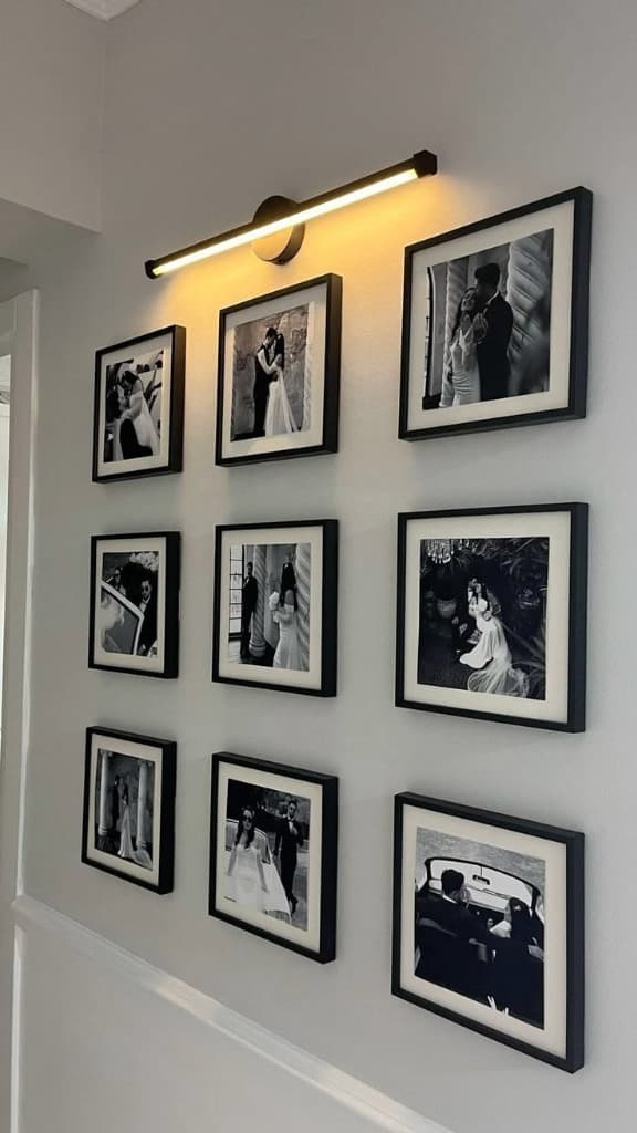 Art frame styling in residential living space
